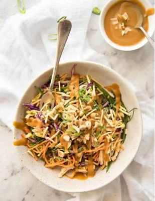 Shredded Chicken Salad With Spicy Peanut Dressing.JPG