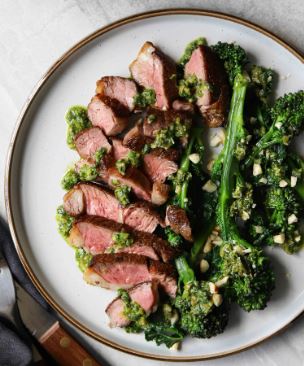 Seared Lamb With Salsa Verde & Pickled Onions.JPG