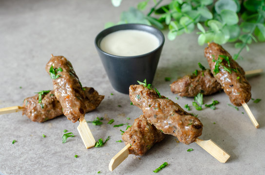 Mini Lamb Koftas With A Yogurt Dressing.jpg