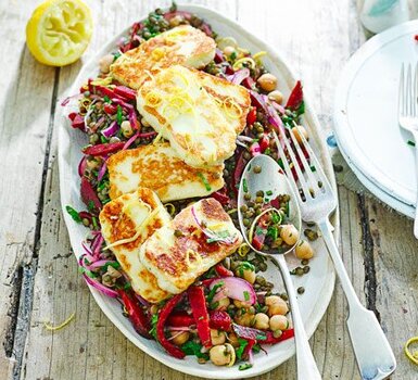 Halloumi With Lemony Lentils, Chickpeas & Beetroot.jpg